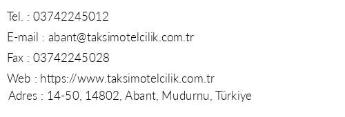 Taksim International Abant Palace Oteli telefon numaralar, faks, e-mail, posta adresi ve iletiim bilgileri